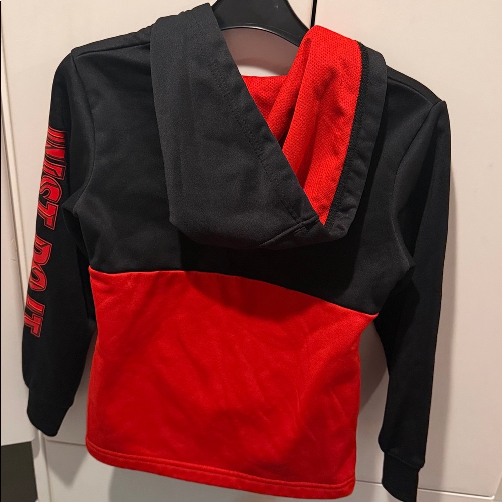 Nike Kids Black and Red Hoodie - Picture 4 of 5
